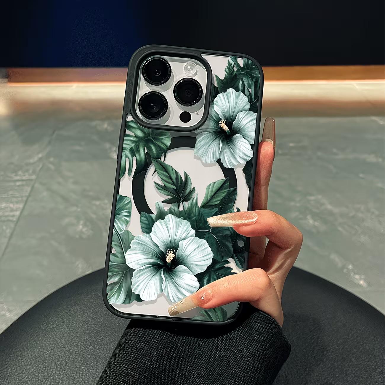 Green Floral Print Phone Case  - огляд і ціна Apple Iphone 15 Pro Max